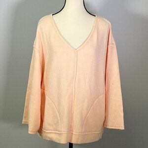 Free People Day Pullover Women's Size M Peach Pajama Set *Top Only*